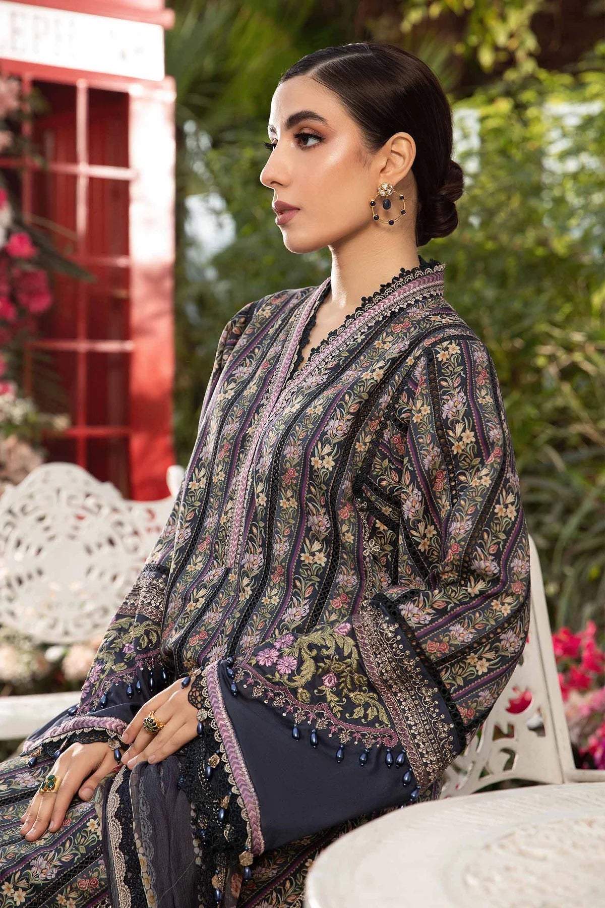 Maria B Mprint Blue Printed Lawn Collection Replica