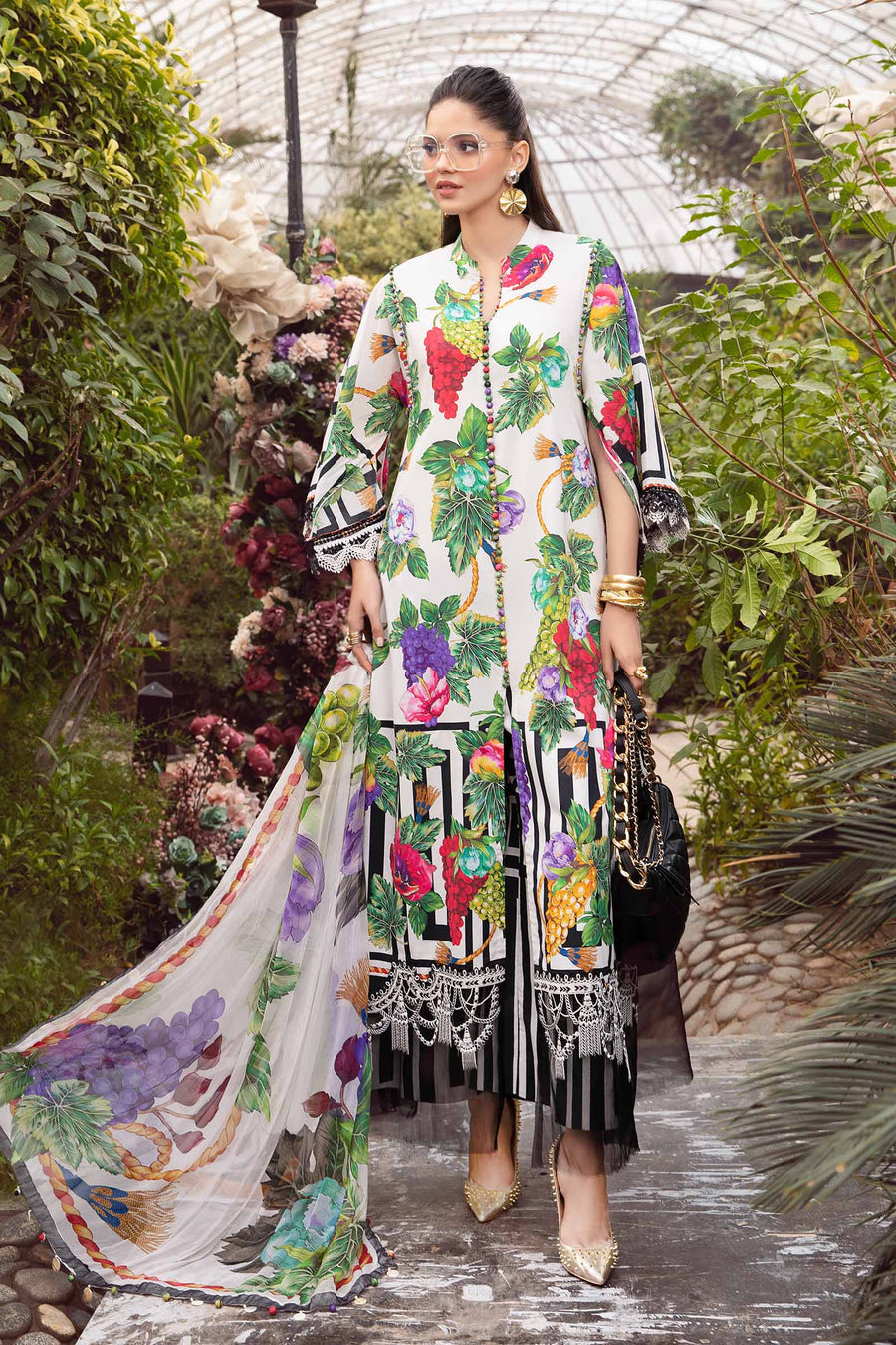 Maria B White Digital Printed Lawn Collection Replica