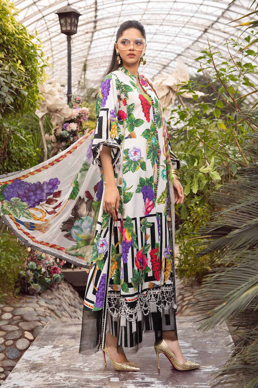 Maria B White Digital Printed Lawn Collection Replica