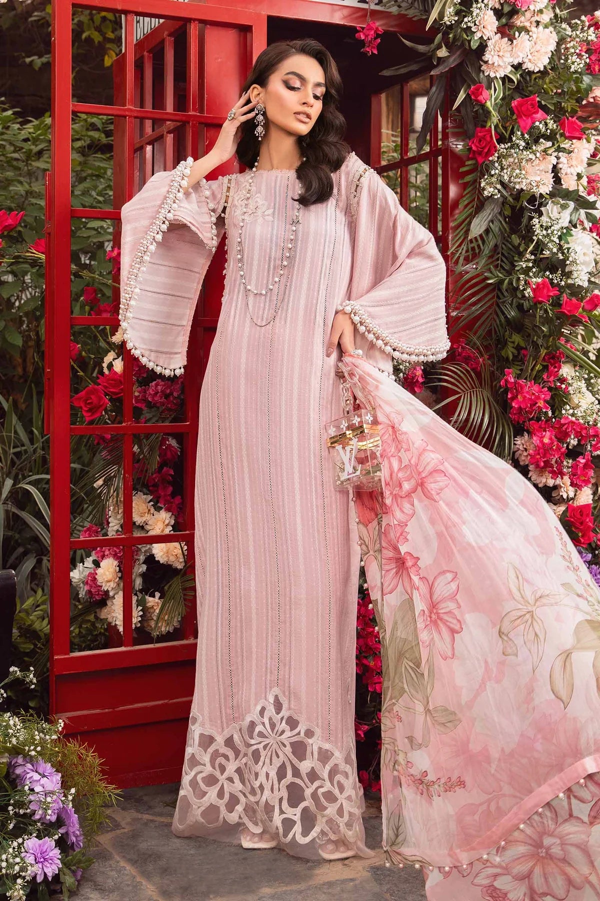 Maria B Pink MPrint Lawn Collection Replica