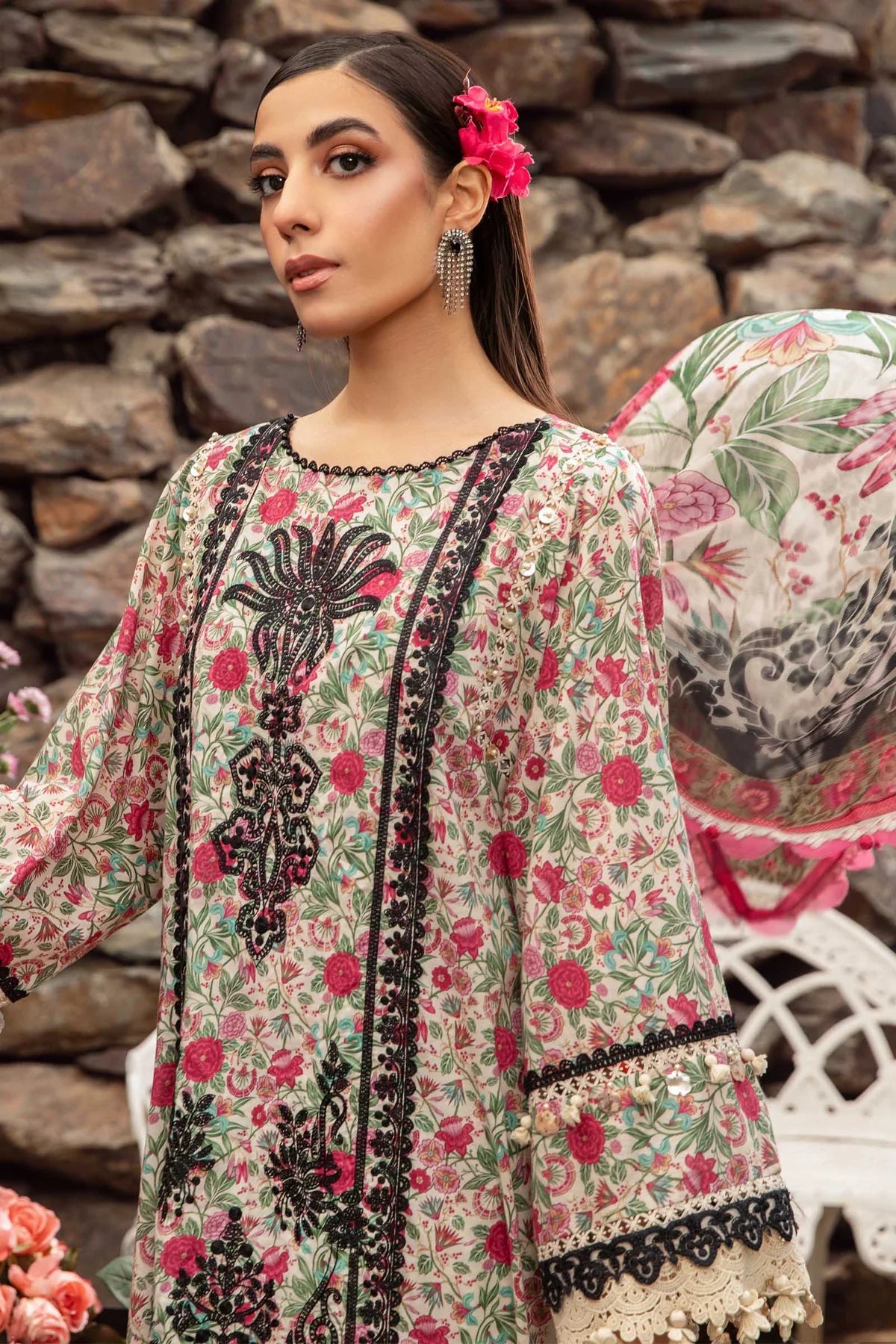 Maria B MPrint Skin Luxury Lawn Collection Replica