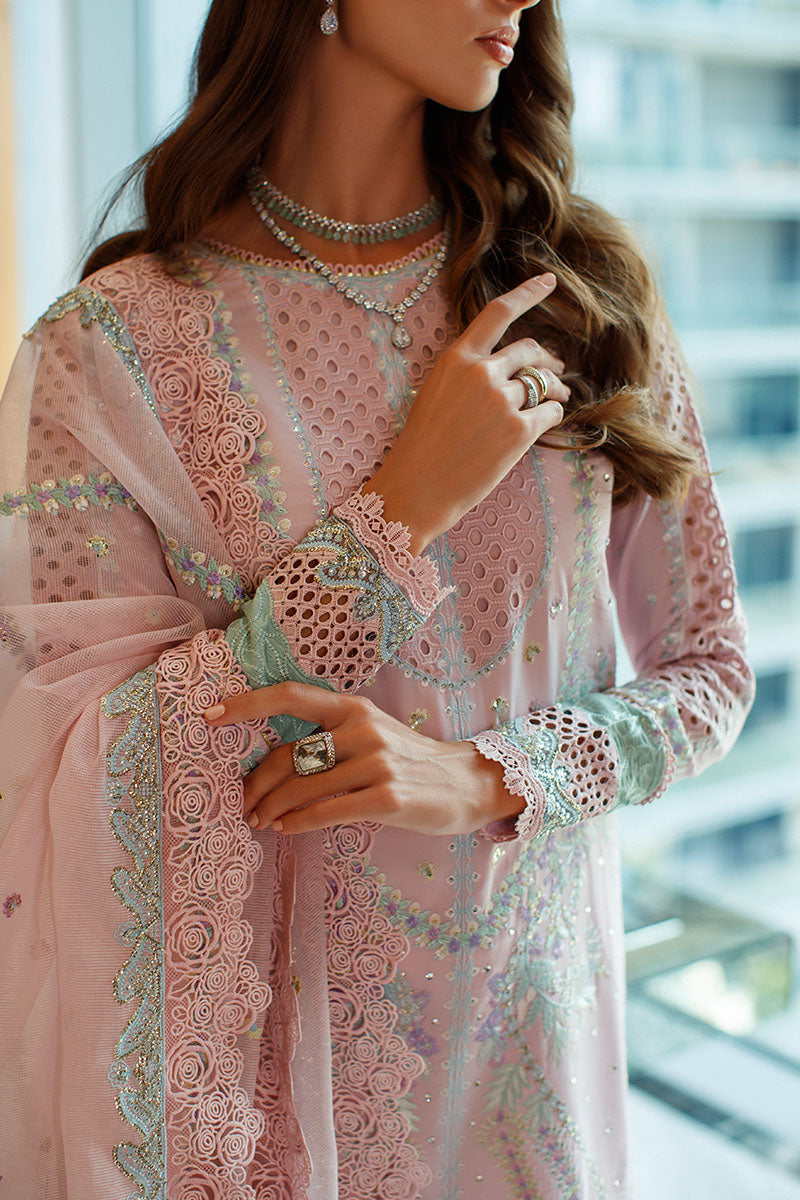 Mushq Pink Luxury Lawn Collection Replica