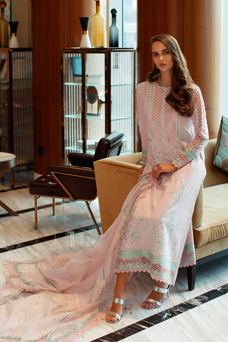 Mushq Pink Luxury Lawn Collection Replica