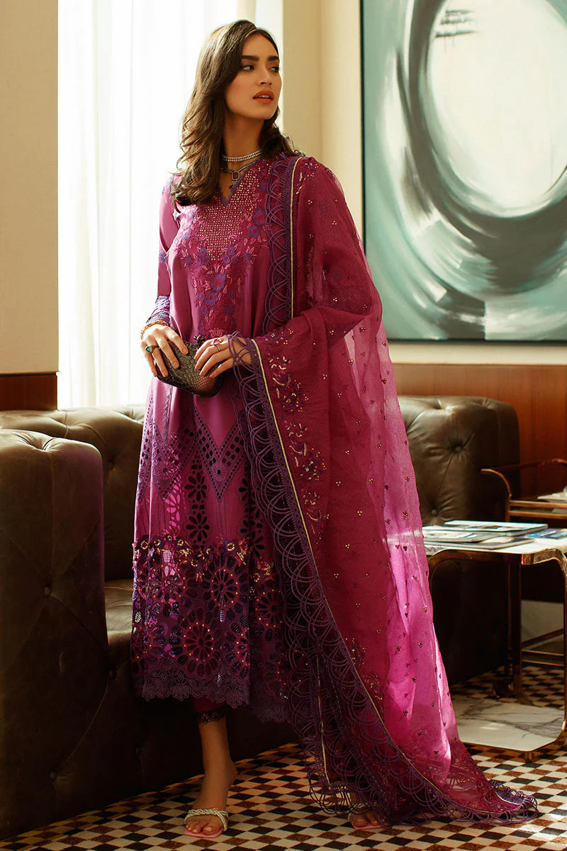 Mushq Dark Purple Lawn Collection Replica