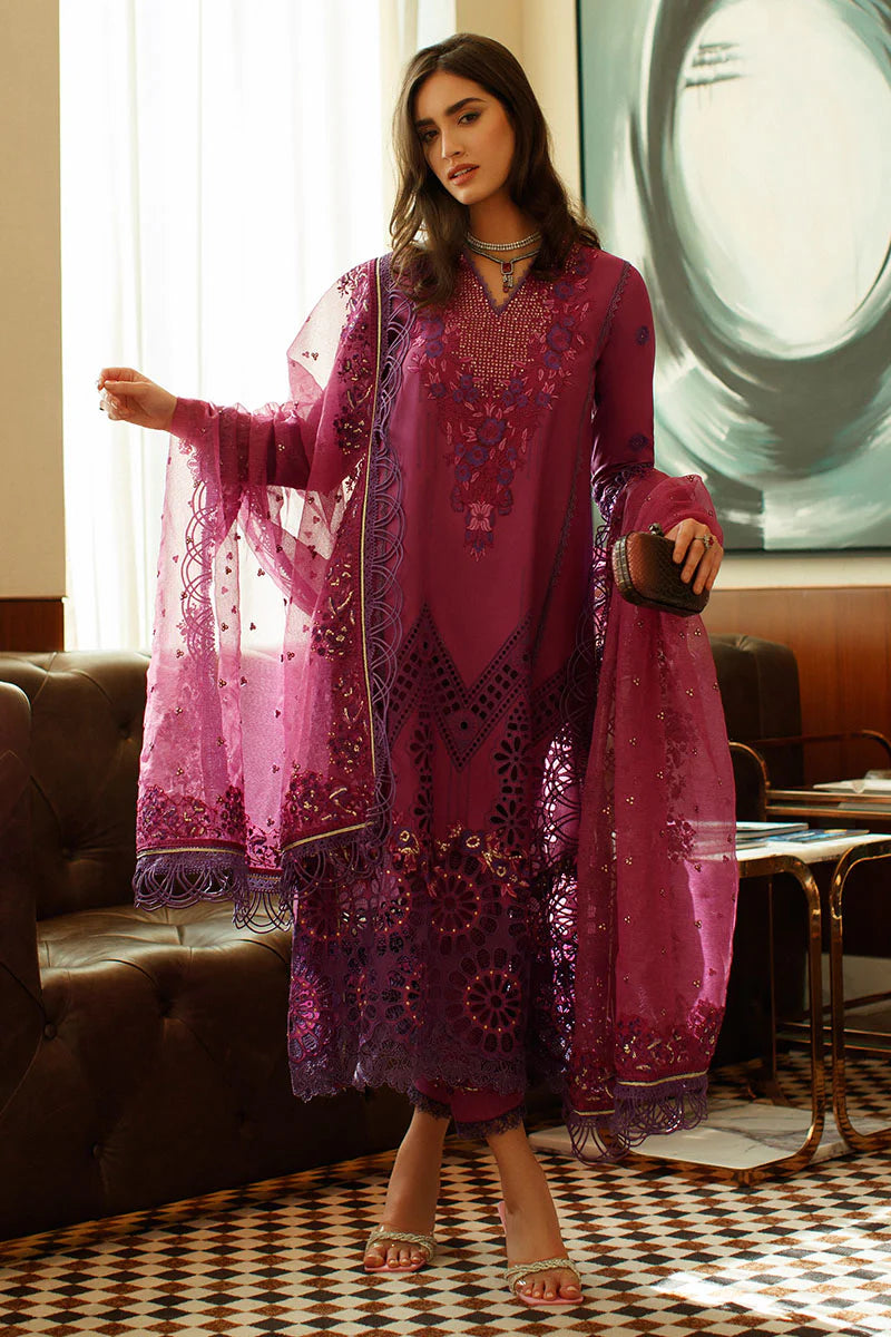 Mushq Dark Purple Lawn Collection Replica