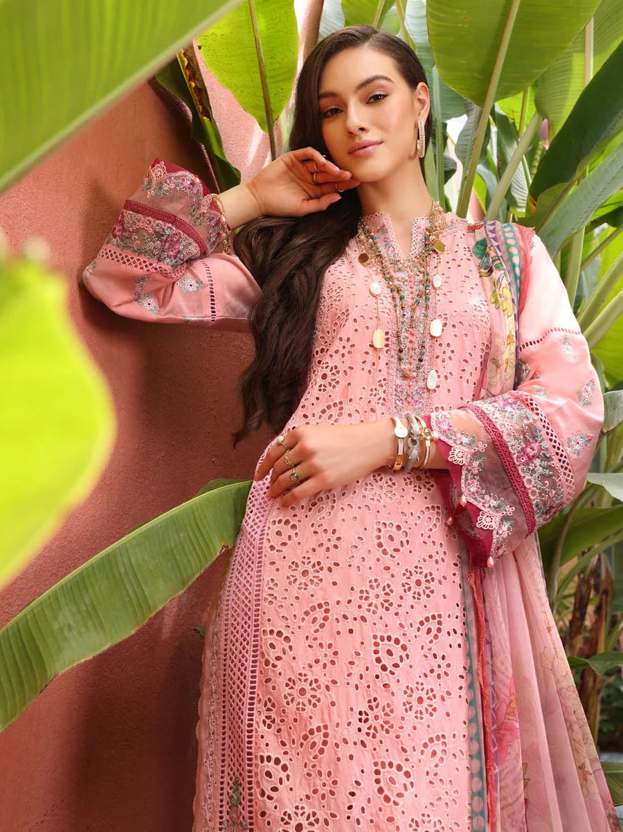 Noor By Saadia Asad Pink Luxury Lawn Collection Replica