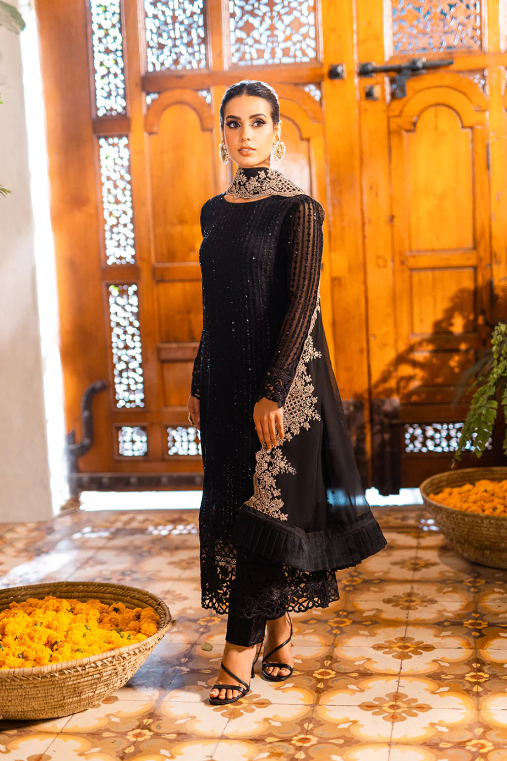 Azure Onyx Dove Black Formal Collection Chiffon Replica