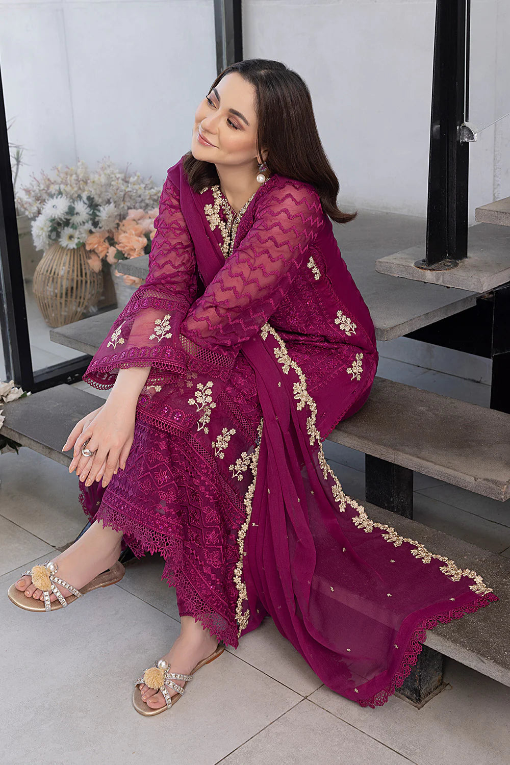 Azure Dark Pink Formal Collection Chiffon Replica