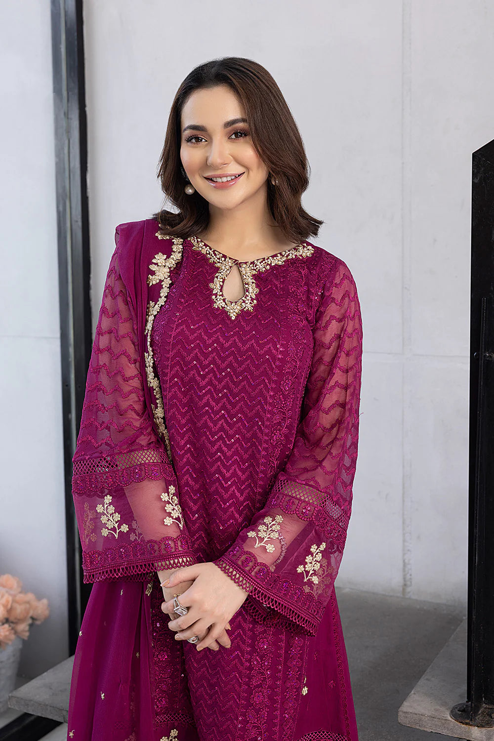 Azure Dark Pink Formal Collection Chiffon Replica