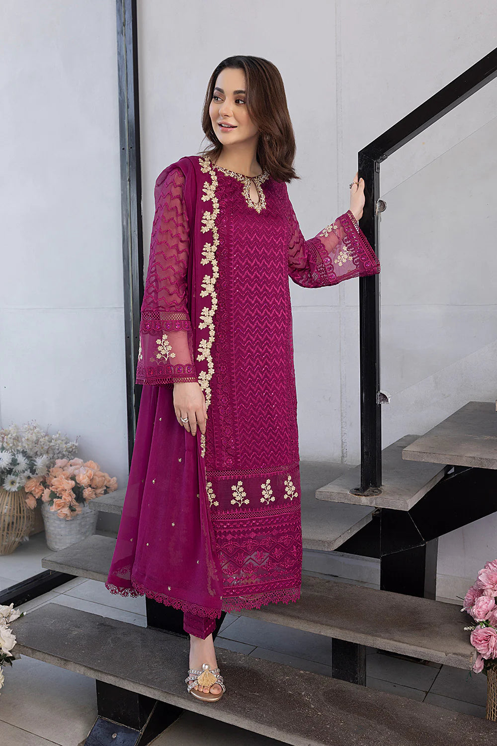 Azure Dark Pink Formal Collection Chiffon Replica