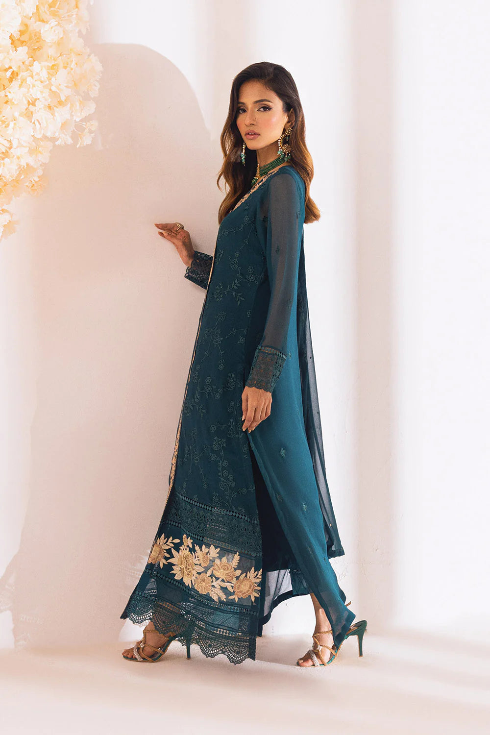 Azure Angrakha Blue Formal Collection Chiffon Replica