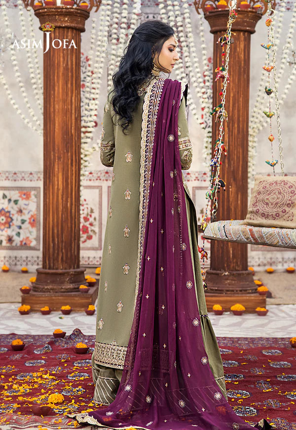 Asim Jofa Mehendi Formal Collection Chiffon Replica