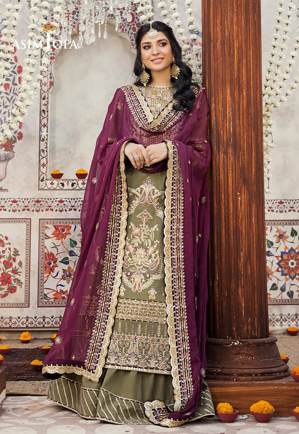 Asim Jofa Mehendi Formal Collection Chiffon Replica