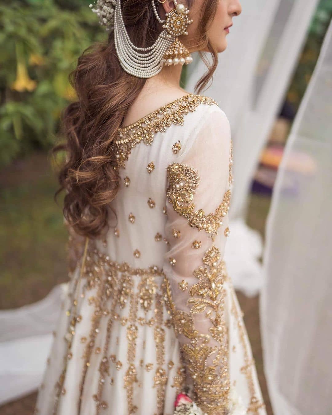 Maha Wajahat White Exclusive Formal Collection Net Replica