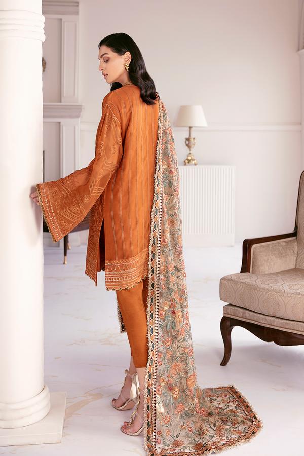 Barouqe Orange Formal Chiffon Replica