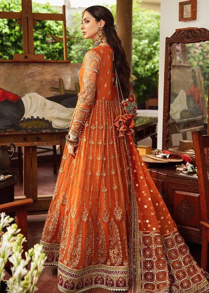 Afrozeh Orange Exclusive Net Maxi Replica