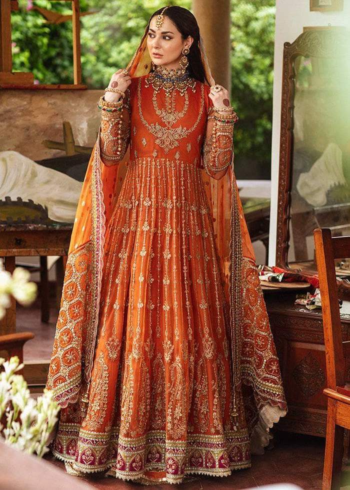 Afrozeh Orange Exclusive Net Maxi Replica