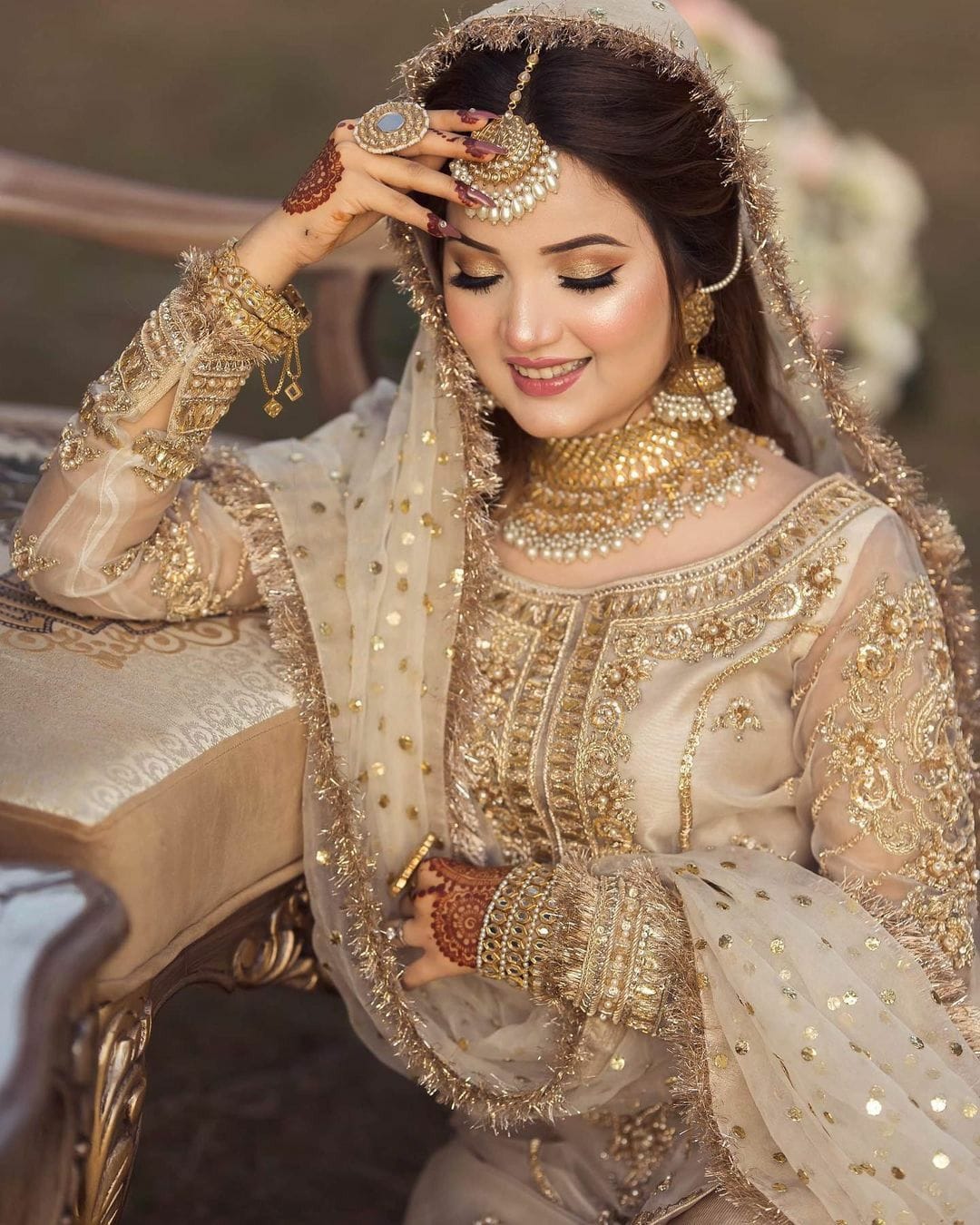 Mahnoor Skin Formal Organza Gharara Replica