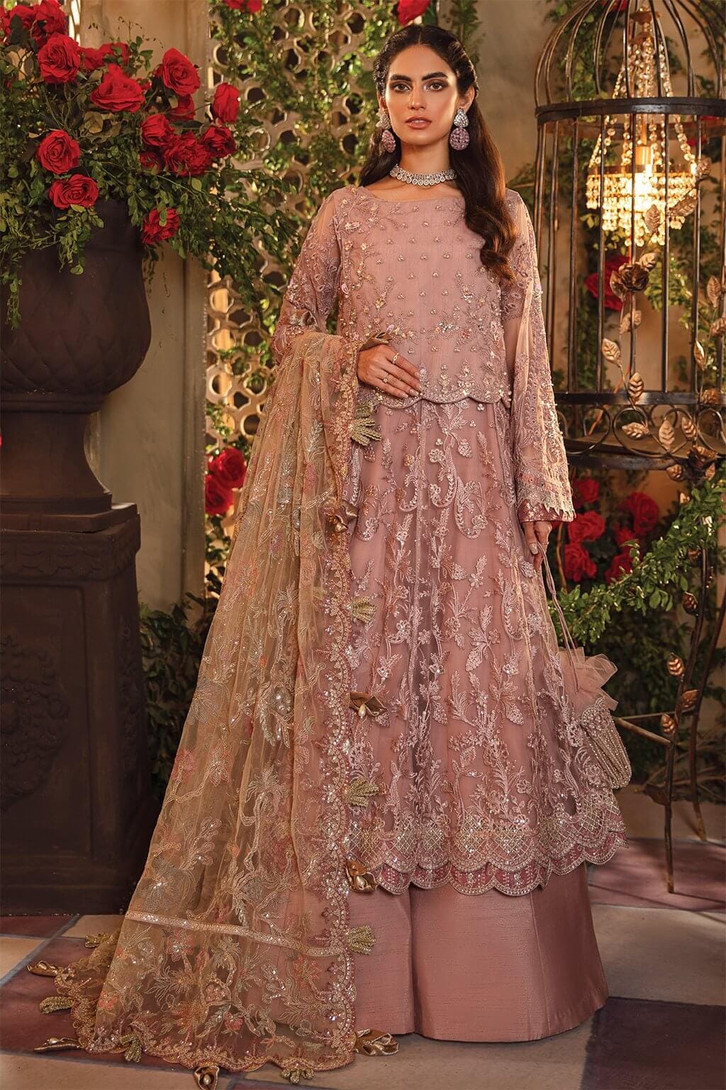 Iznik Pink Exclusive Net Maxi Replica