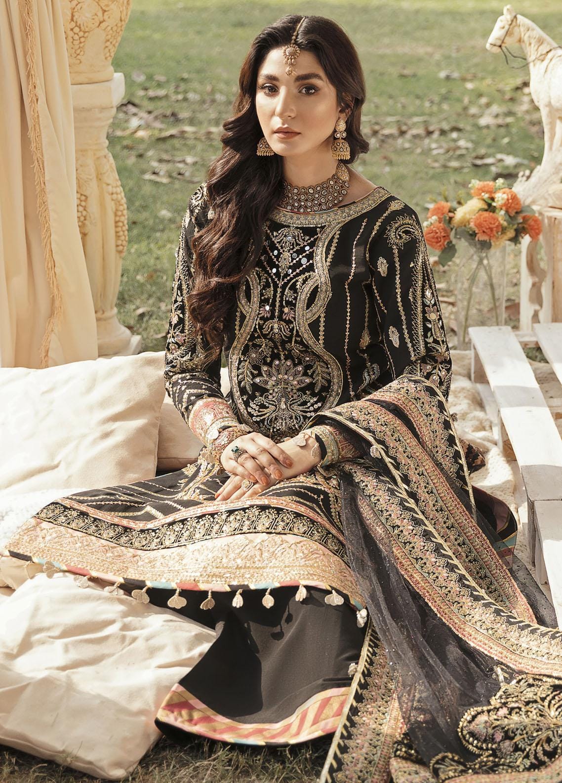 Gulaal Black Exclusive Net Replica