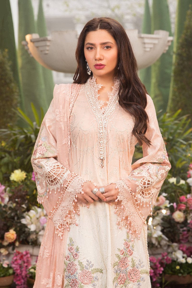 Maria B Peach Luxury Lawn Collection Replica