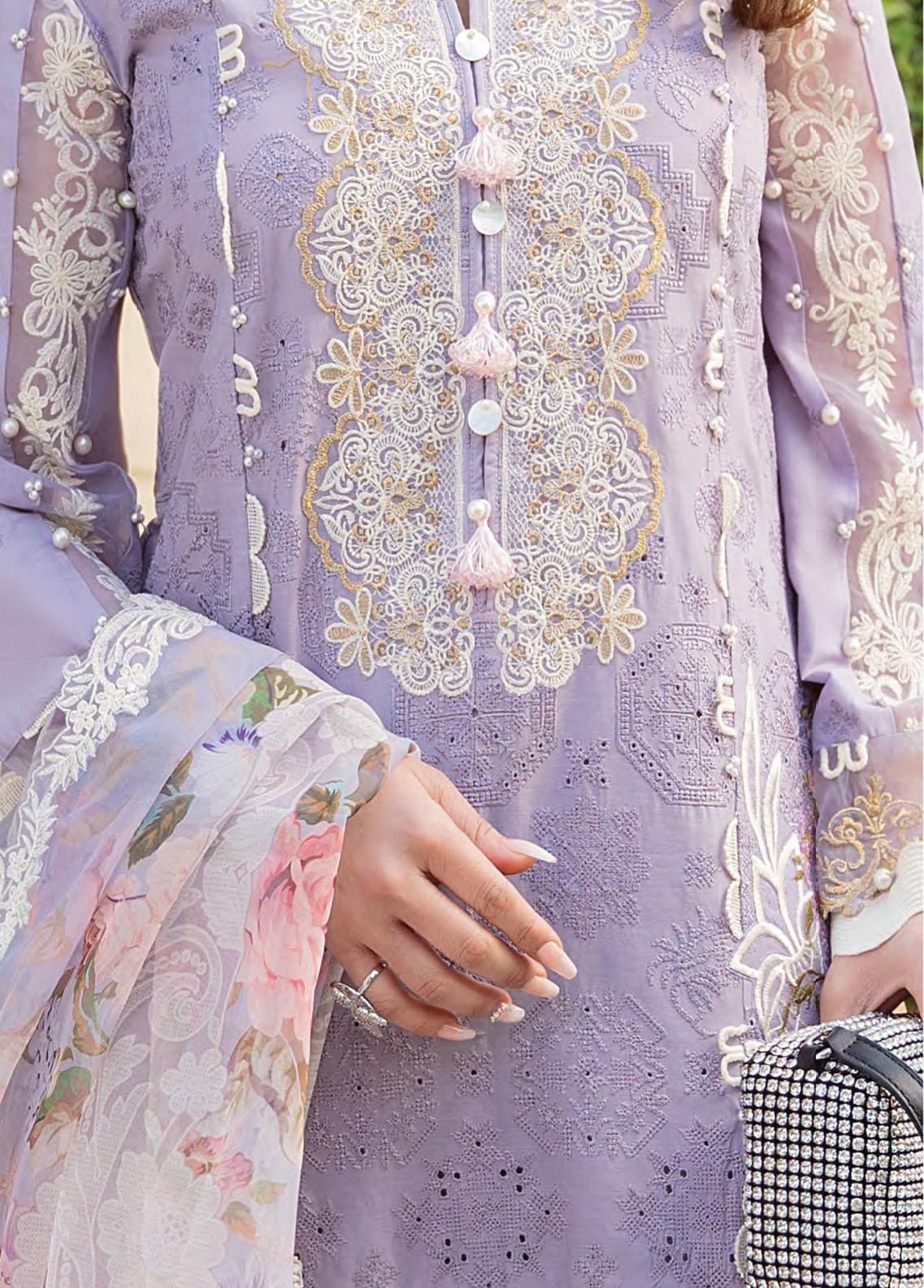 Kahf Purple Luxury Lawn Collection Replica