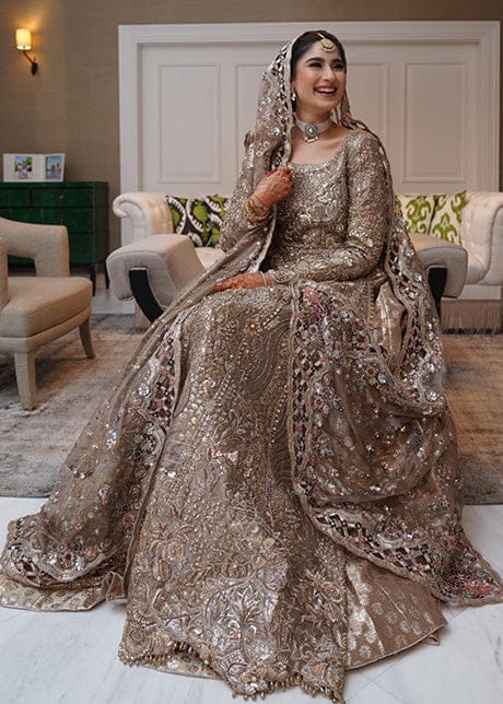 Tina Durrani Skin Bridal Collection Net Maxi Replica