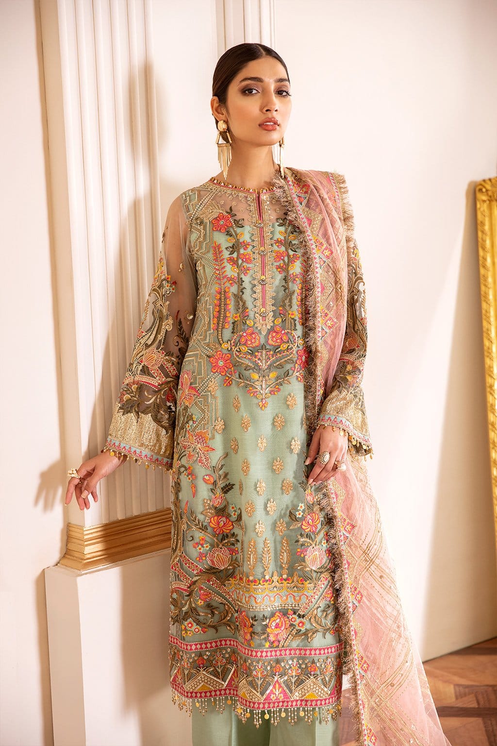 Barouqe Green Formal Collection Net Replica