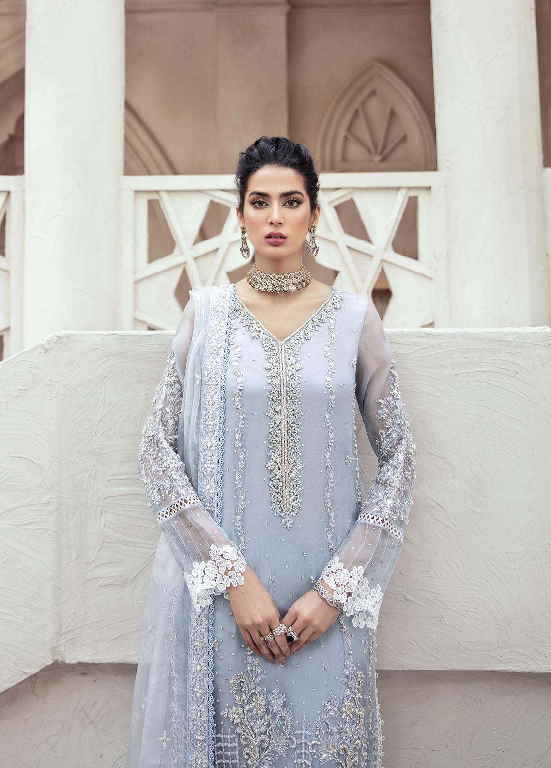 Mushq Blue Formal Collection Organza Replica