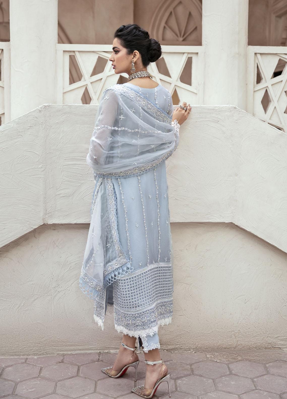 Mushq Blue Formal Collection Organza Replica