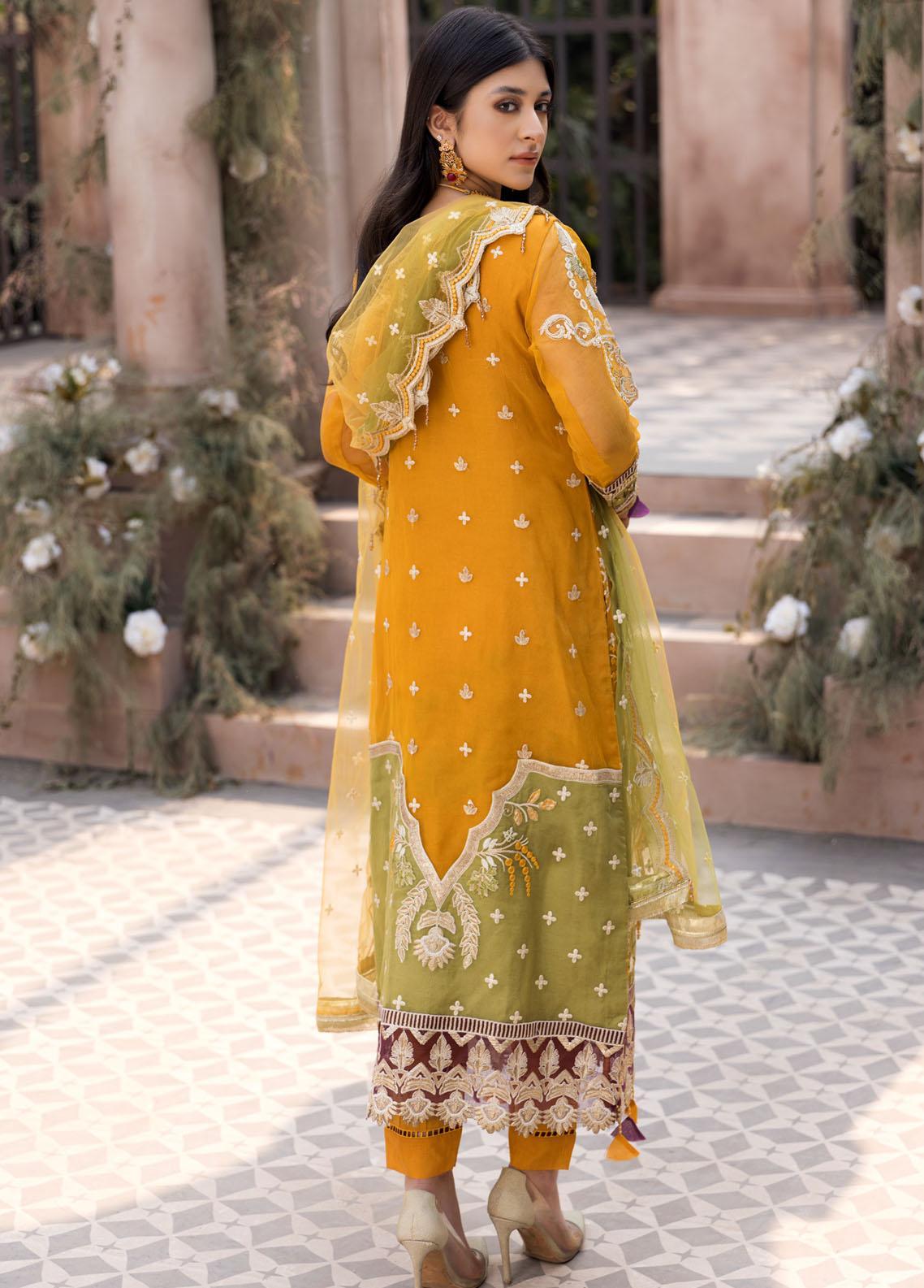 Emaan Adeel Yellow Formal Collection Net Replica