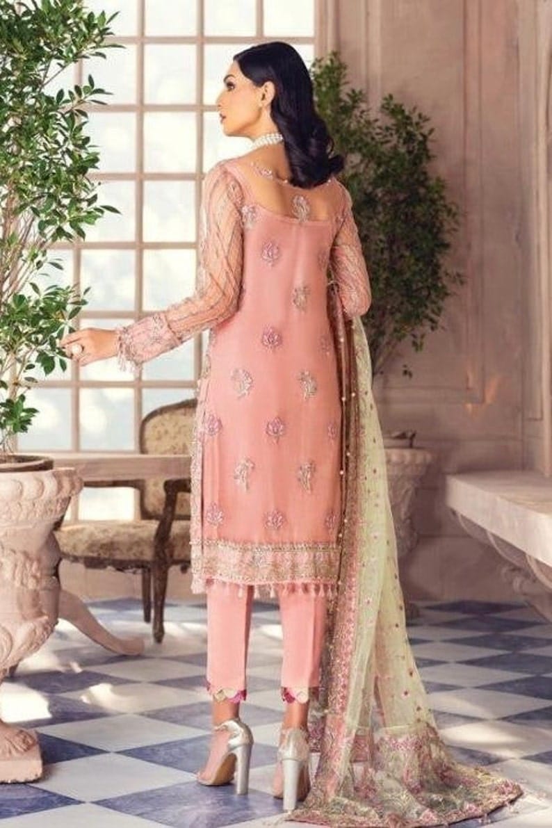 Gulaal Peach Exclusive Collection Net Replica