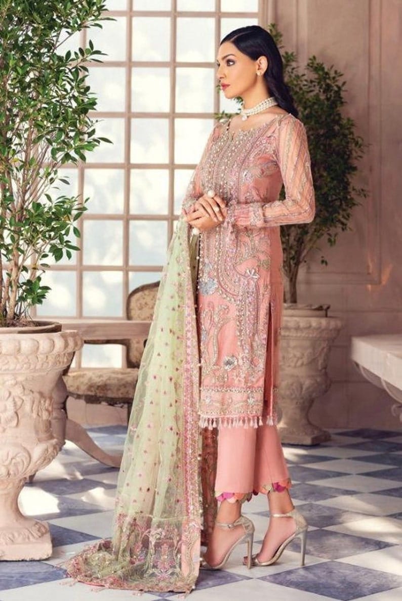 Gulaal Peach Exclusive Collection Net Replica