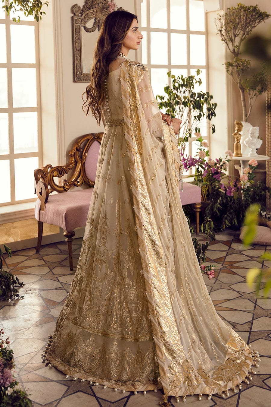 Afrozeh Skin Bridal Collection Net Replica