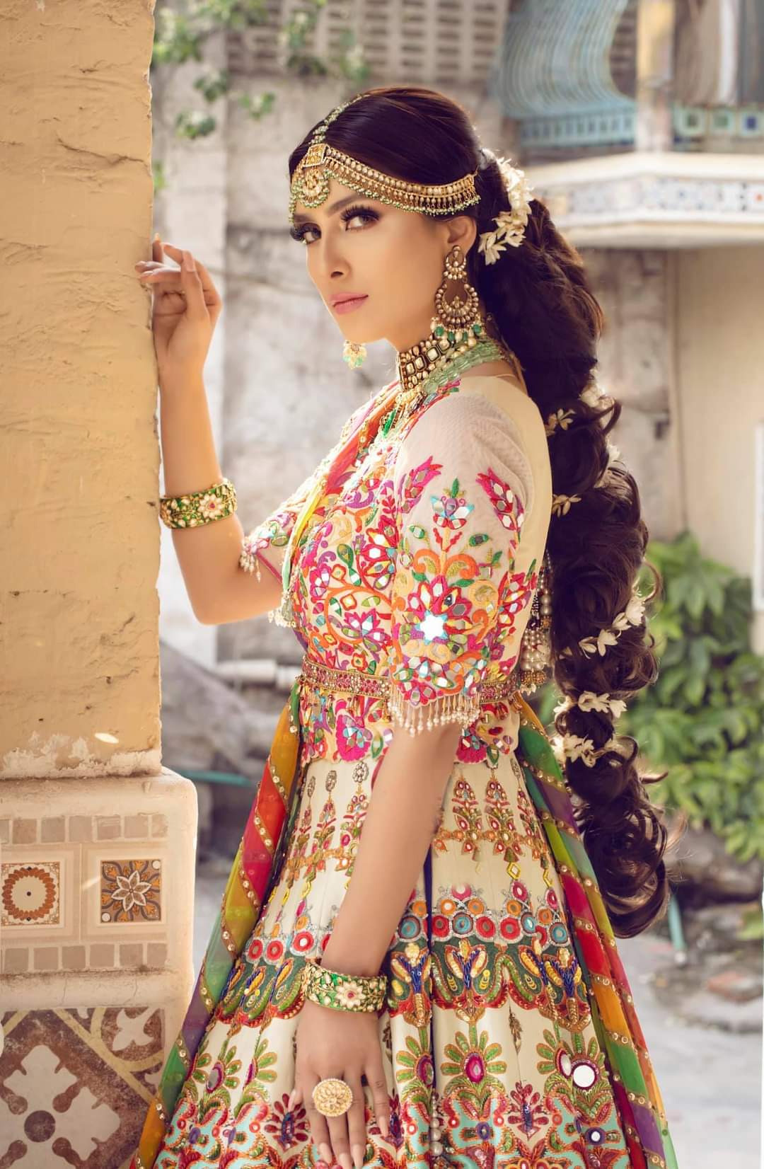 Nomi Ansari Multi Digital Printed Silk Formal Collection Replica