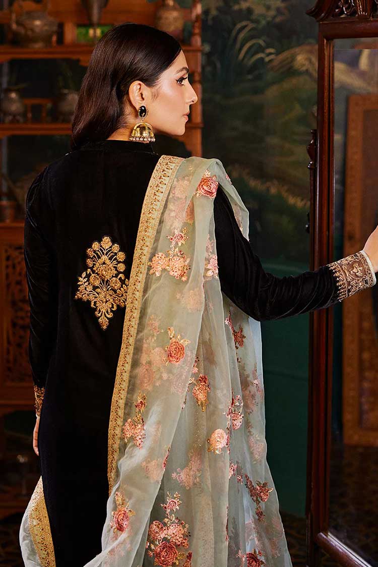 Zainab Chottani Black Velvet Collection Replica