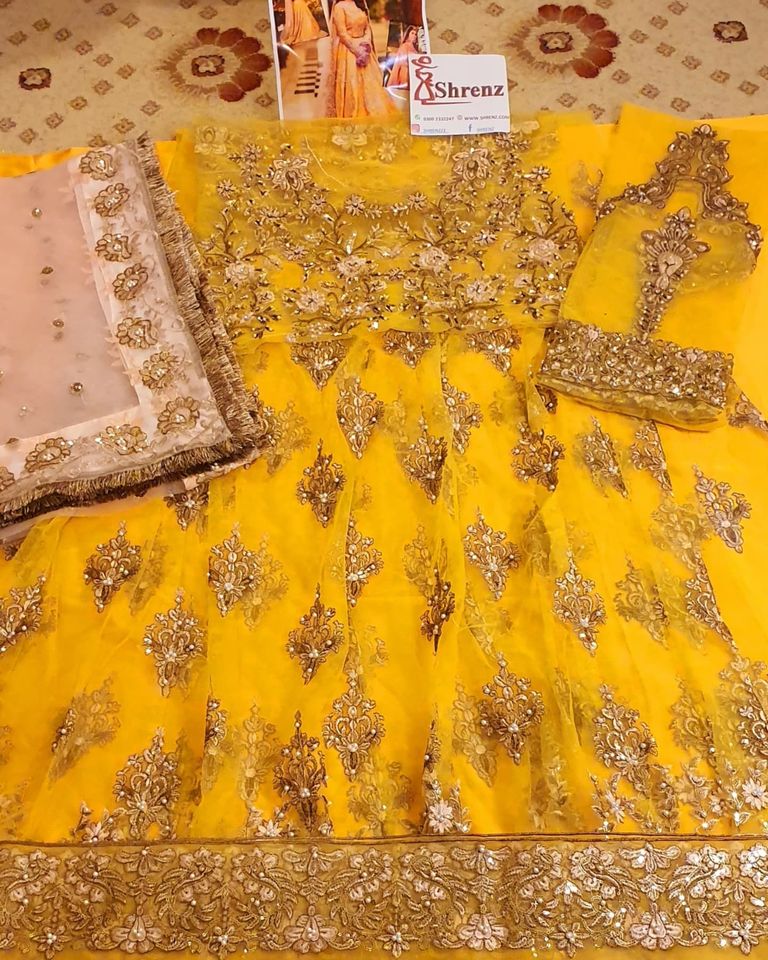 Hiba Bukhari Mayoon Net Dress Replica