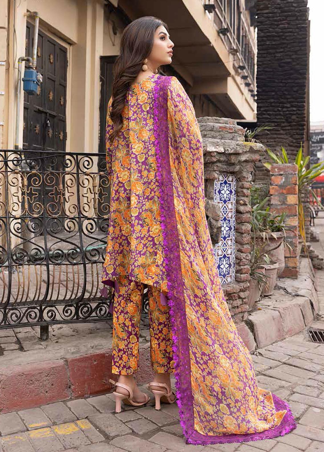 Charizma Yellow Swiss Luxury Lawn Collection Replica