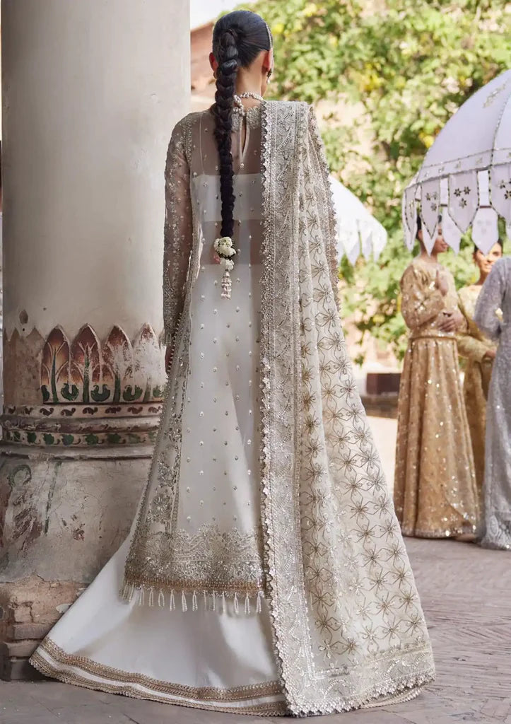 Afrozeh White Bridal Collection Organza Replica