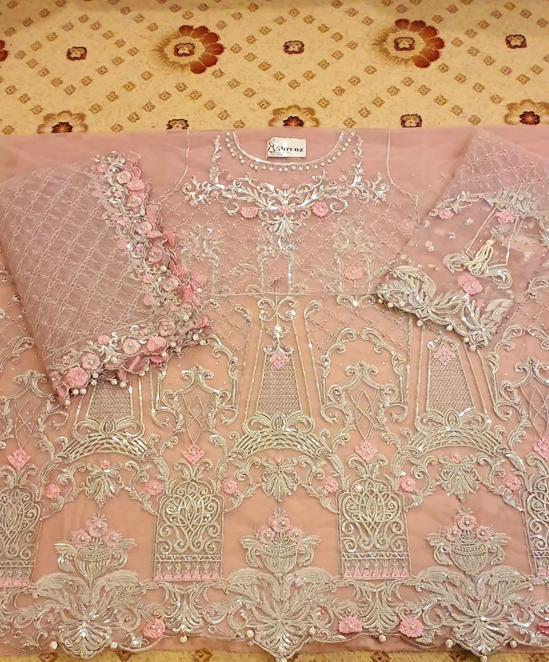 Maria B Pink Bridal Collection Replica