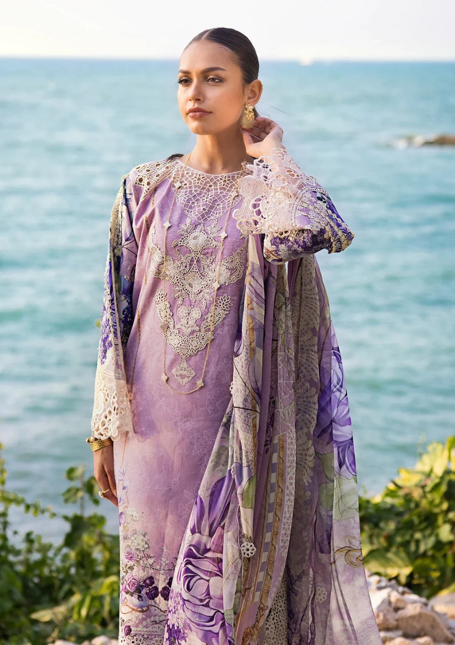 Elaf Purple Luxury Lawn Collection Replica