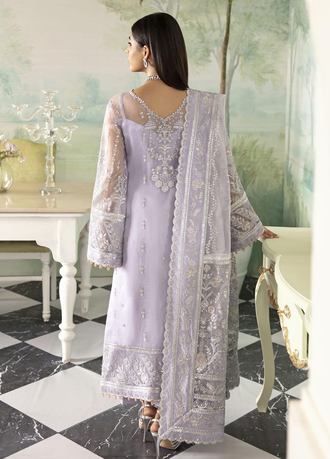 Gulaal Purple Formal Collection Organza Replica