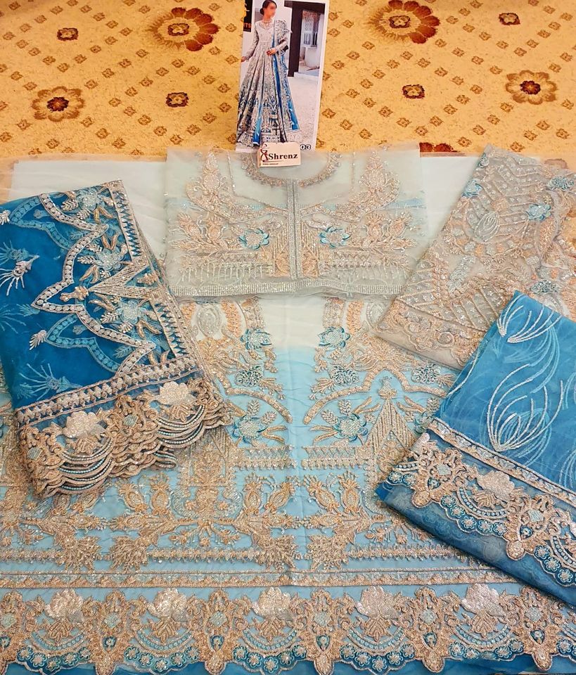 Fareesia Blue Bridal Collection Replica