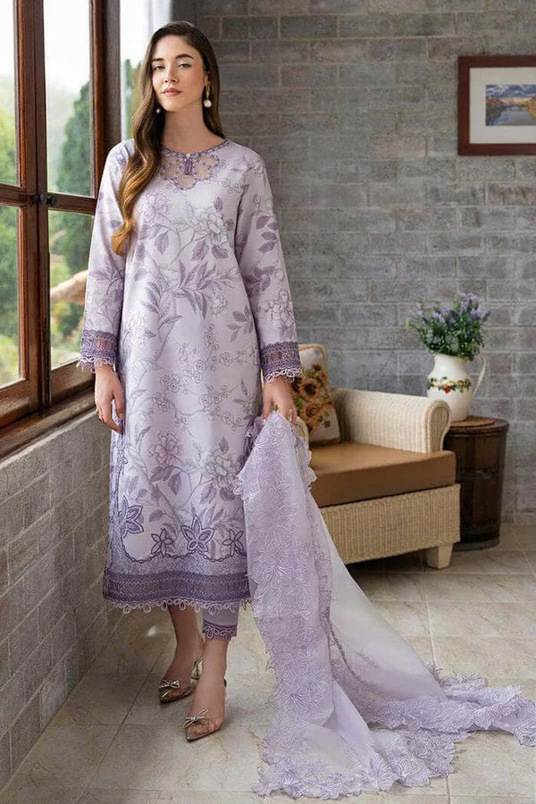 Mushq Purple Luxury Lawn Collection Replica