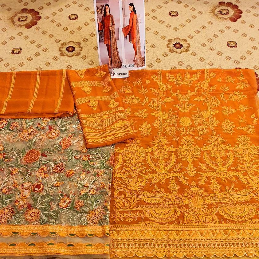 Barouqe Orange Formal Chiffon Replica