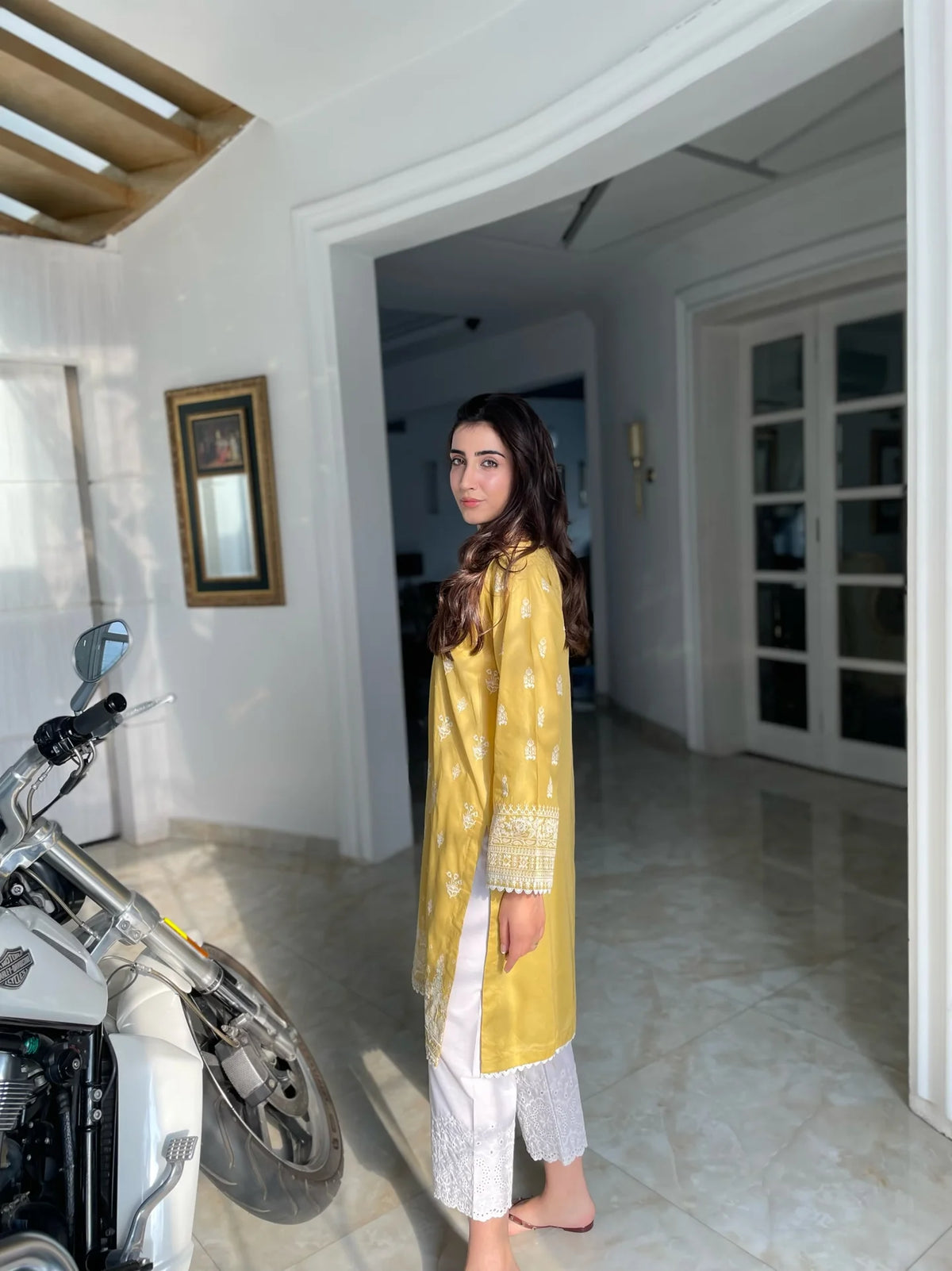 Shrenz Yellow Luxury Lawn Collection