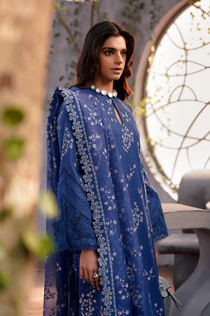 Suffuse Blue Luxury Lawn Collection Replica