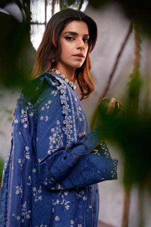 Suffuse Blue Luxury Lawn Collection Replica