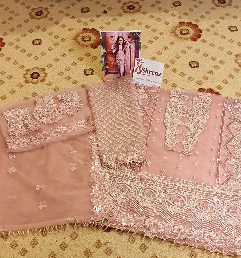 Zainab Chottani Pink Exclusive Net Replica