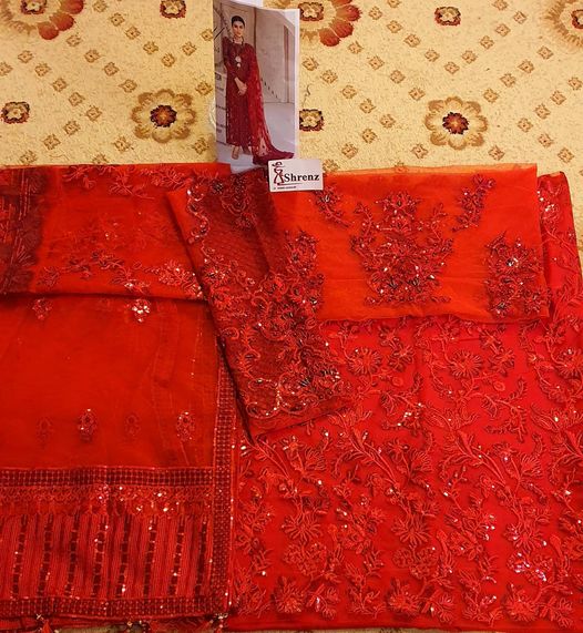 Maryam Hussain Red Heavy Sequence Master Replica